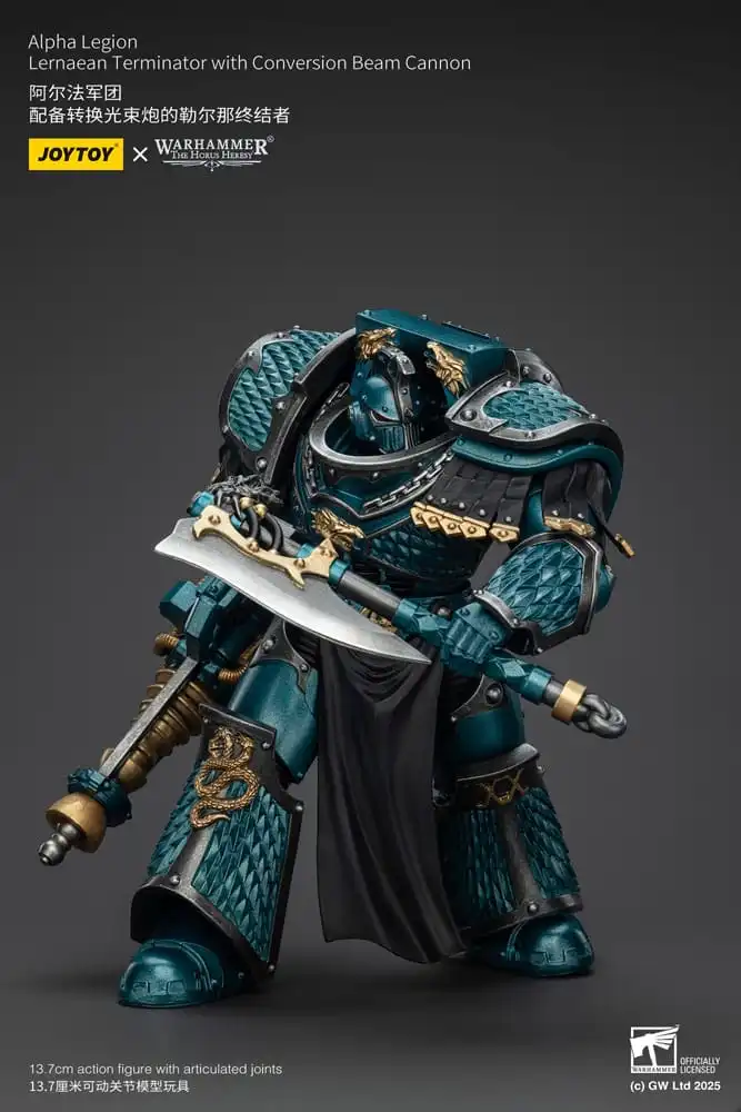 Warhammer The Horus Heresy Action Figure Alpha Legion Lernaean Terminator with Conversion Beam Cannon 20 cm